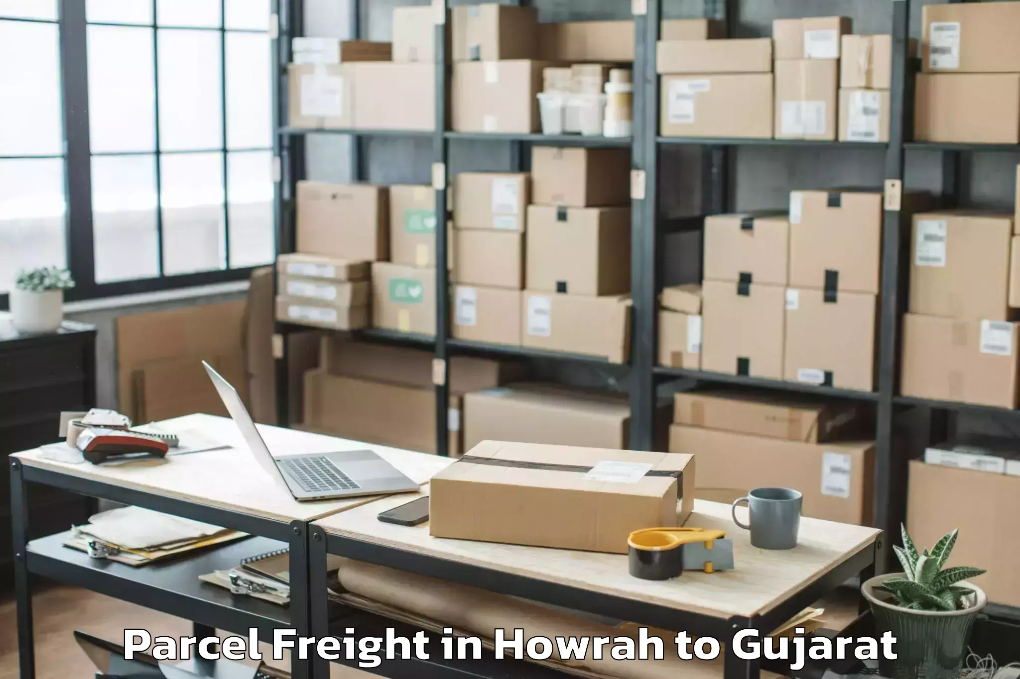 Quality Howrah to Bhavnagar Parcel Freight